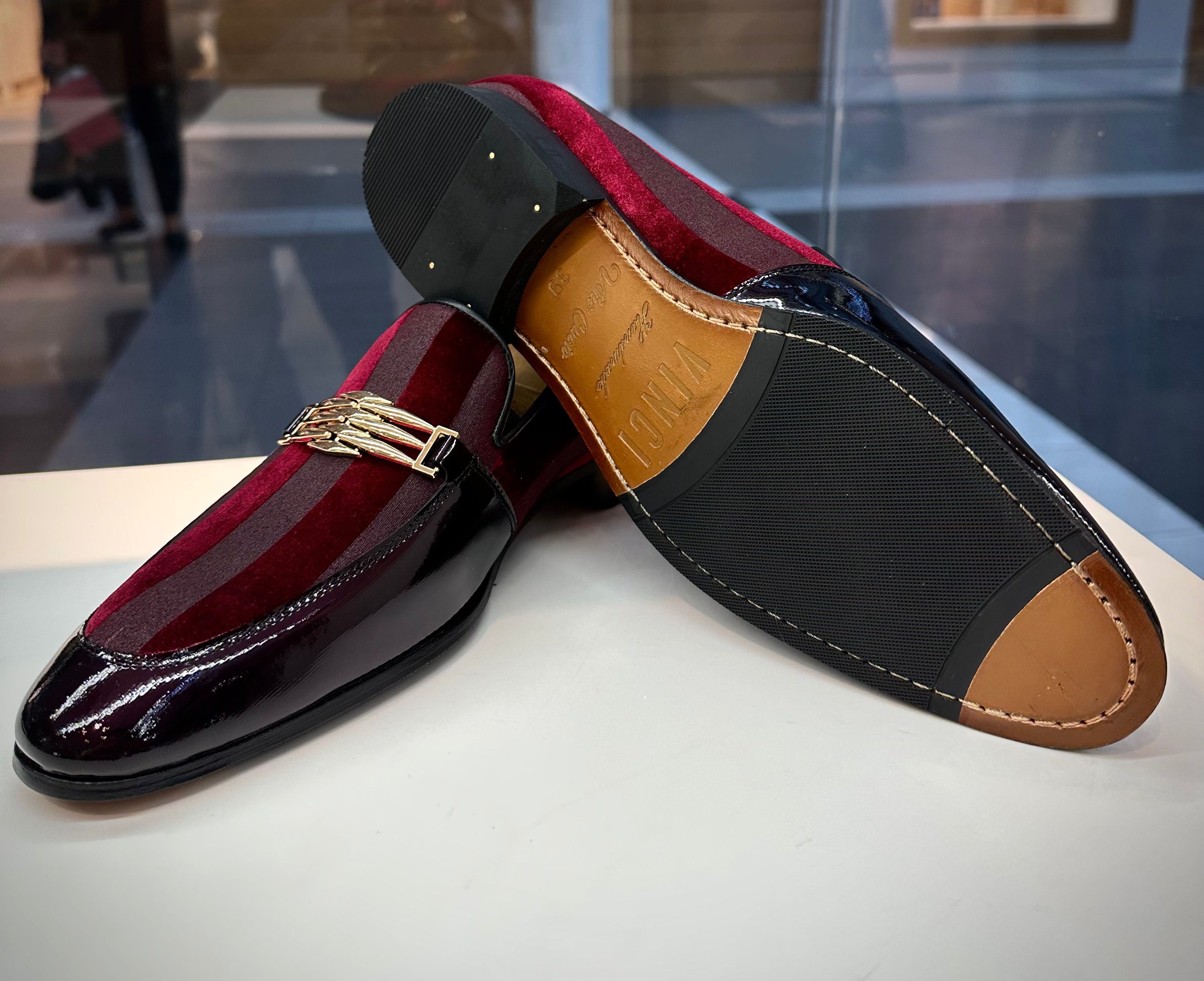 The Pontalto Leather Shoe Burgundy Bit Loafer Universal Fit