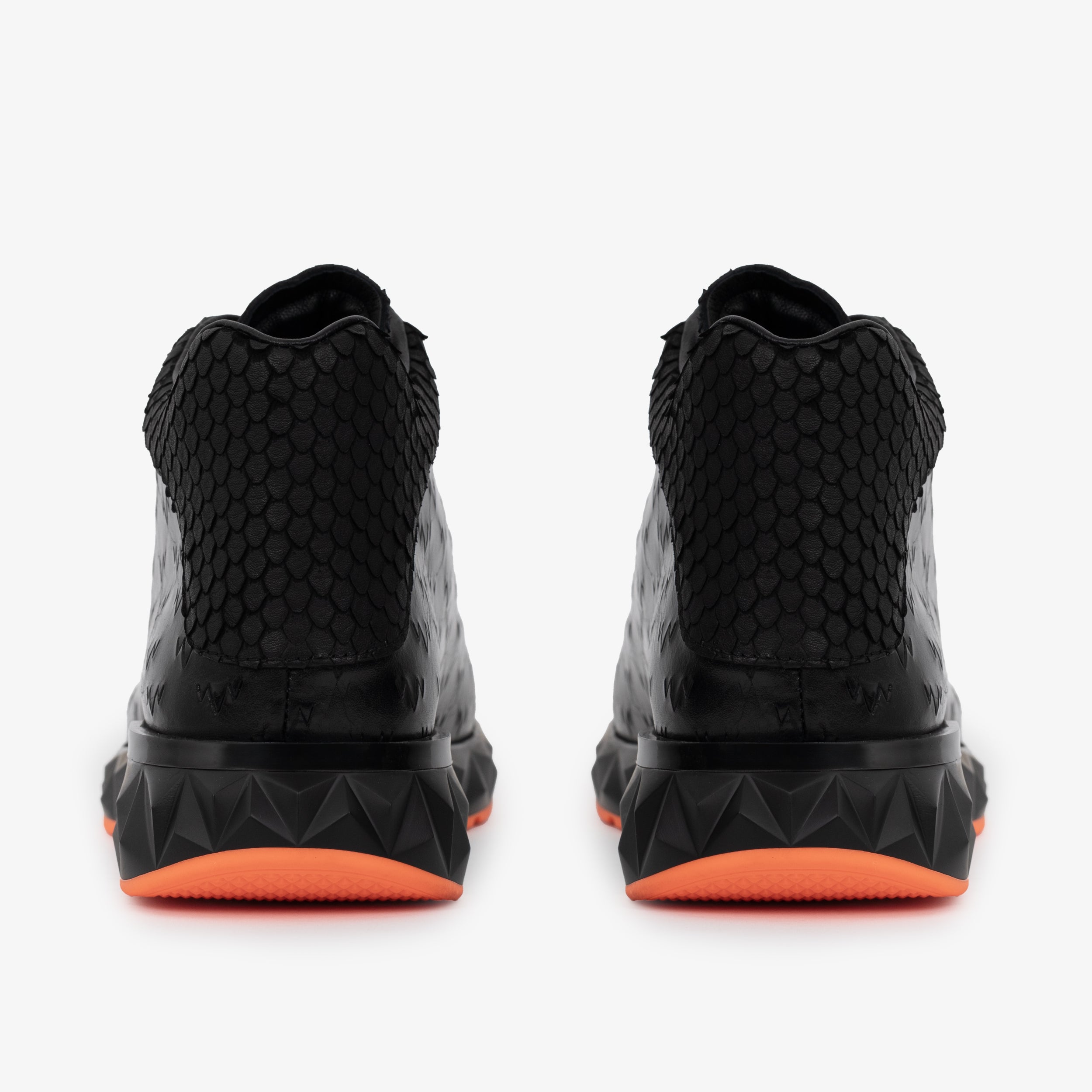 The Caesars Black Leather High-Top Sneaker For Sale