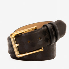 The Cenova Black Calfskin Belt Universal Fit