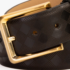 The Cenova Black Calfskin Belt Universal Fit