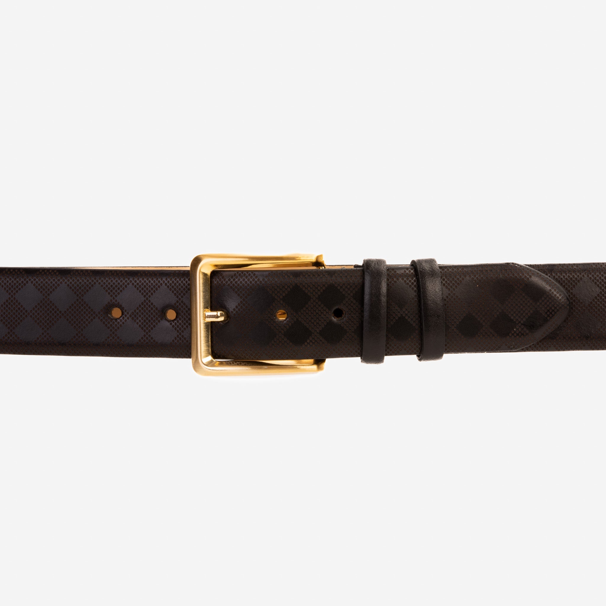 The Cenova Black Calfskin Belt Universal Fit