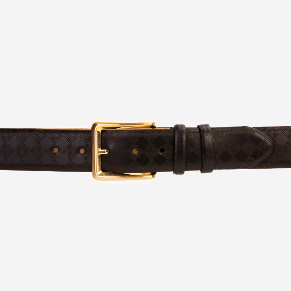 The Cenova Black Calfskin Belt Universal Fit