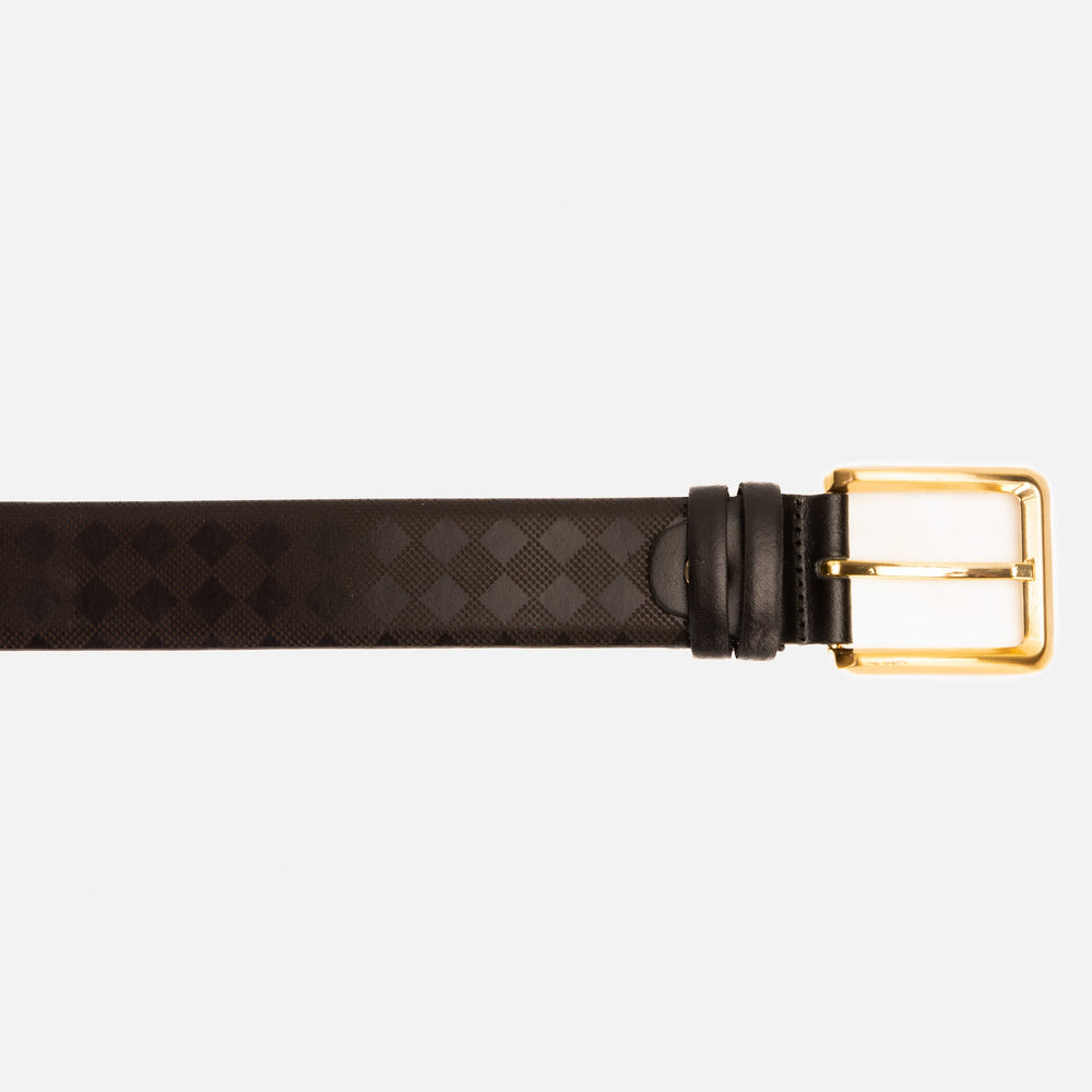 The Cenova Black Calfskin Belt Universal Fit