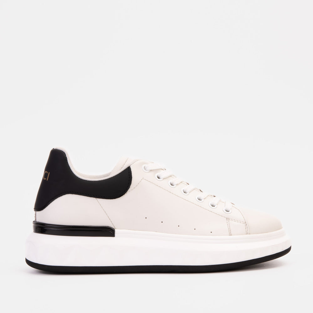 The Linq White Leather Sneaker On Sale