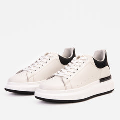 The Linq White Leather Sneaker On Sale