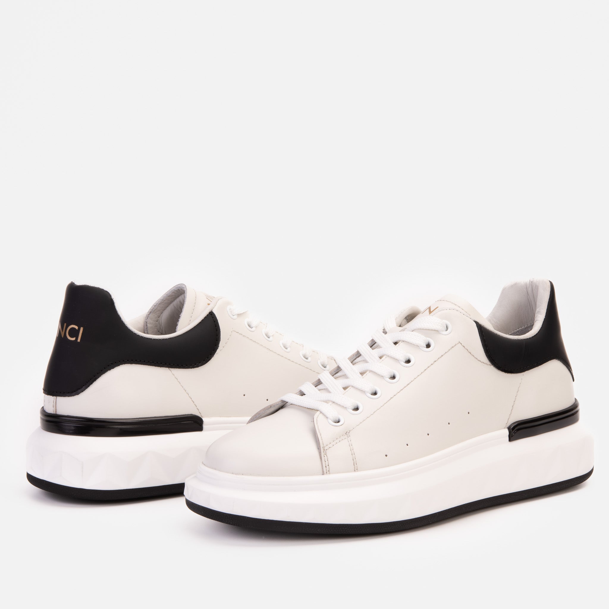 The Linq White Leather Sneaker On Sale
