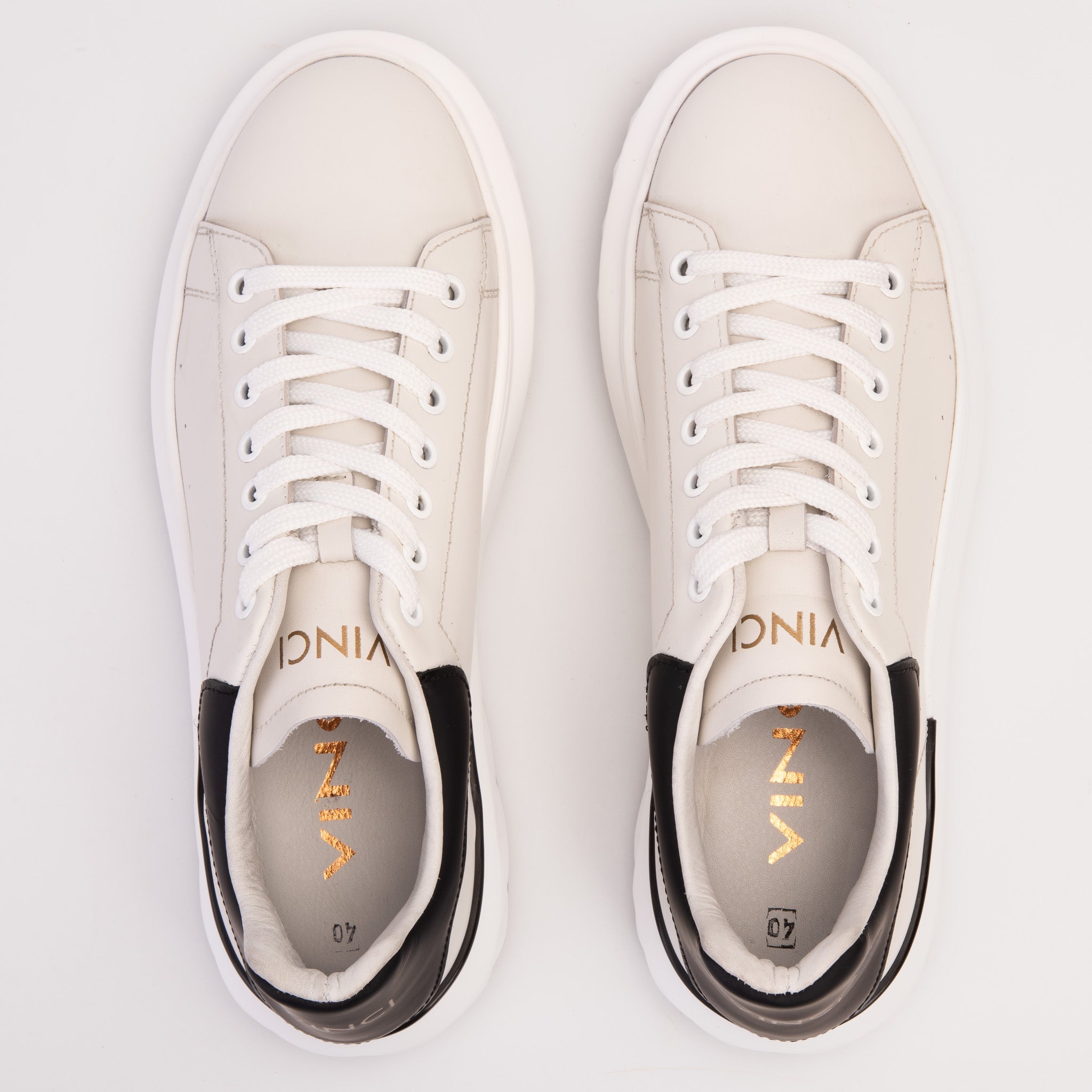 The Linq White Leather Sneaker On Sale