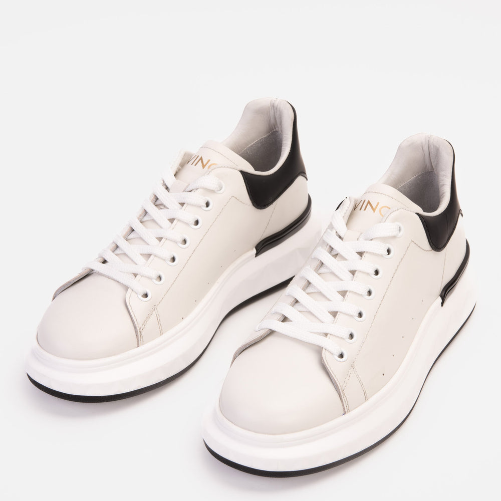 The Linq White Leather Sneaker On Sale