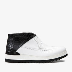 The Kagan White Wingtip Chukka Sneaker Boot All New