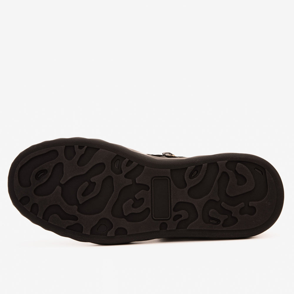 The Eugene Black Gold Woven Leather High-Top Sneaker Fine Craftsmanship