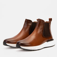 The Apex Tan Leather Chealsea Boot For Sale