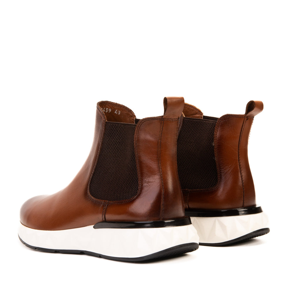 The Apex Tan Leather Chealsea Boot For Sale