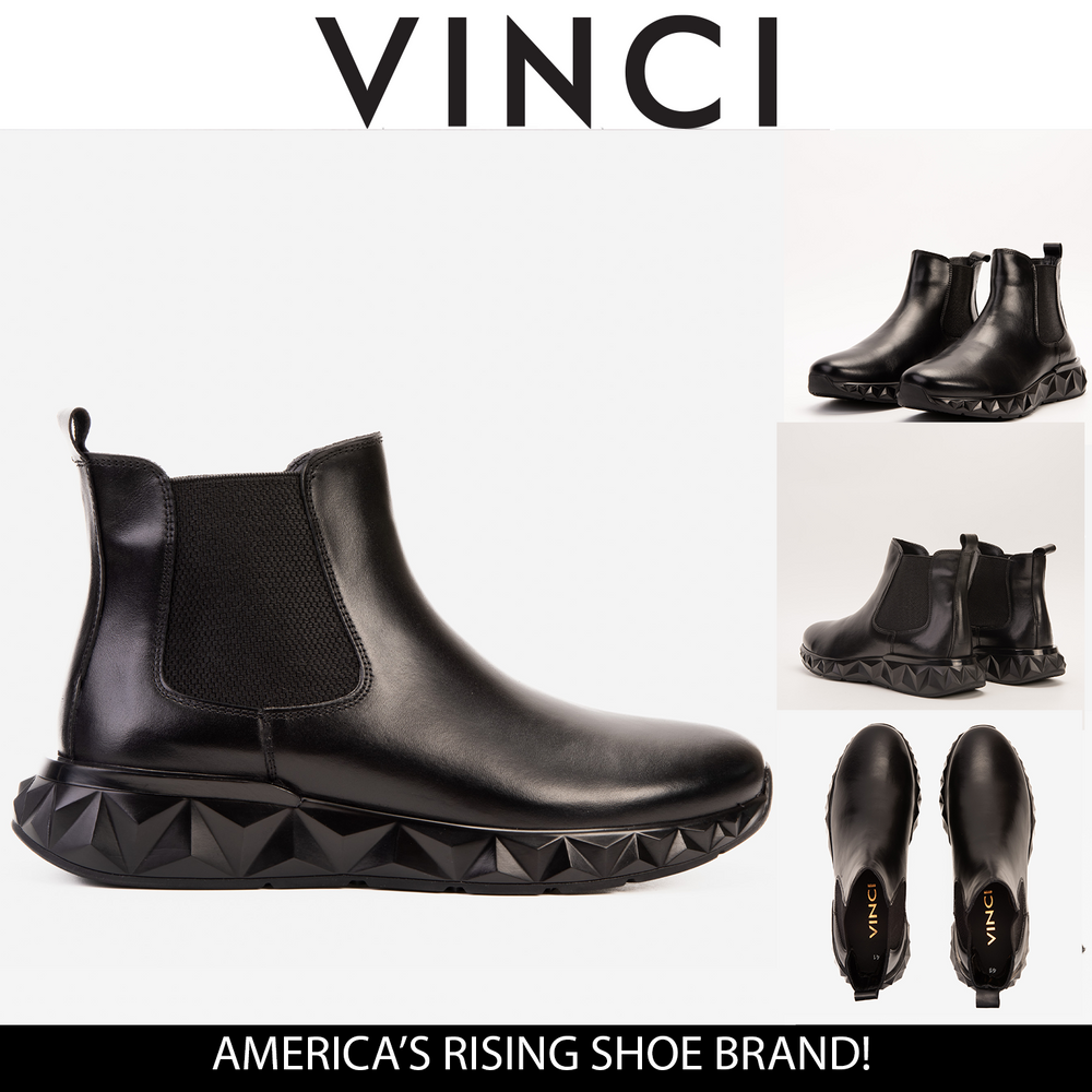 The Apex Black Leather Chelsea Boot All New