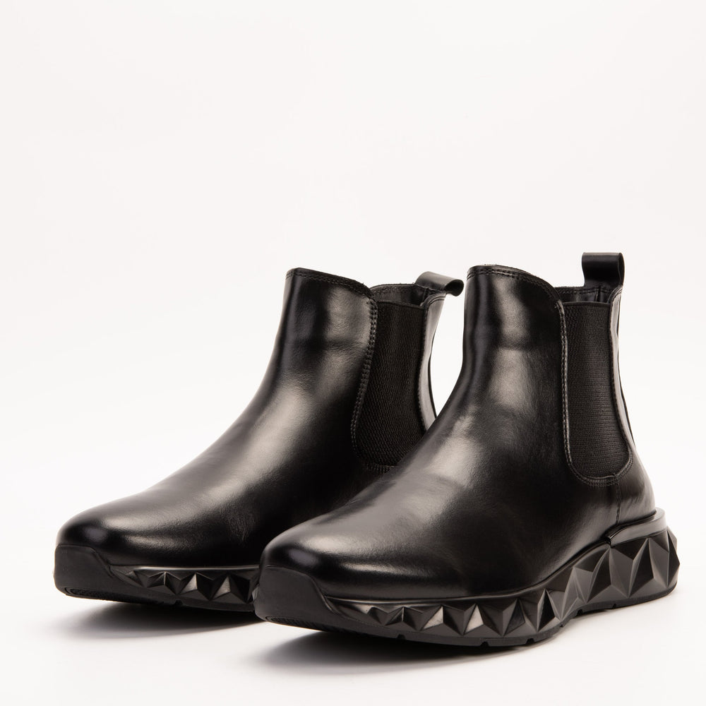 The Apex Black Leather Chelsea Boot All New