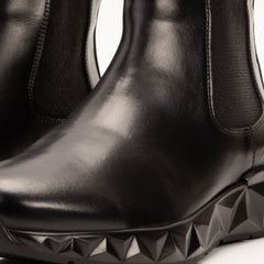 The Apex Black Leather Chelsea Boot All New