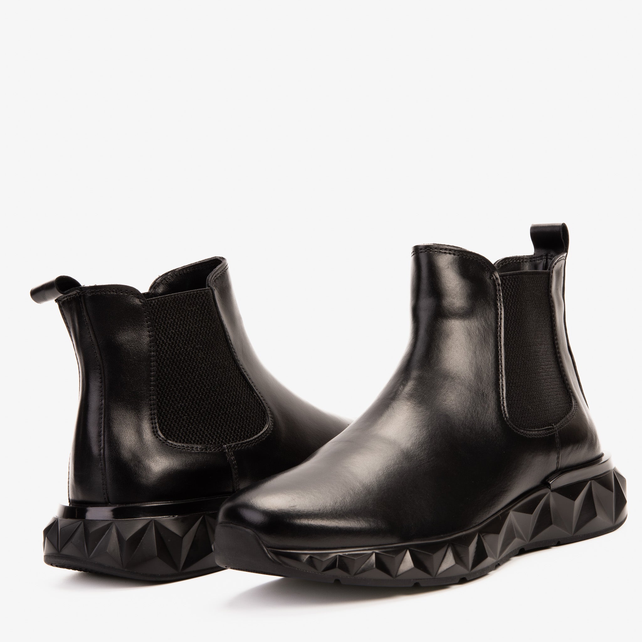 The Apex Black Leather Chelsea Boot All New