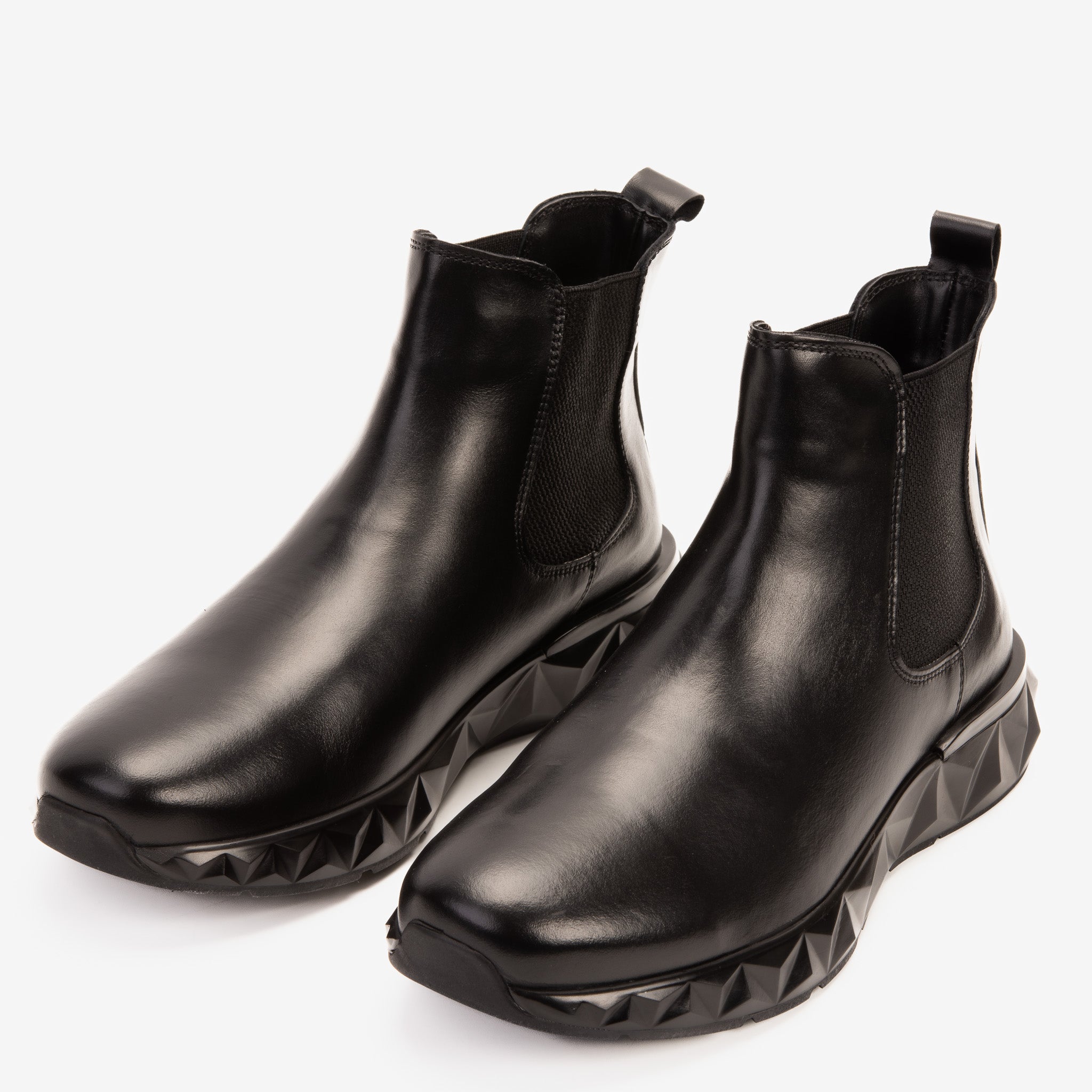 The Apex Black Leather Chelsea Boot All New