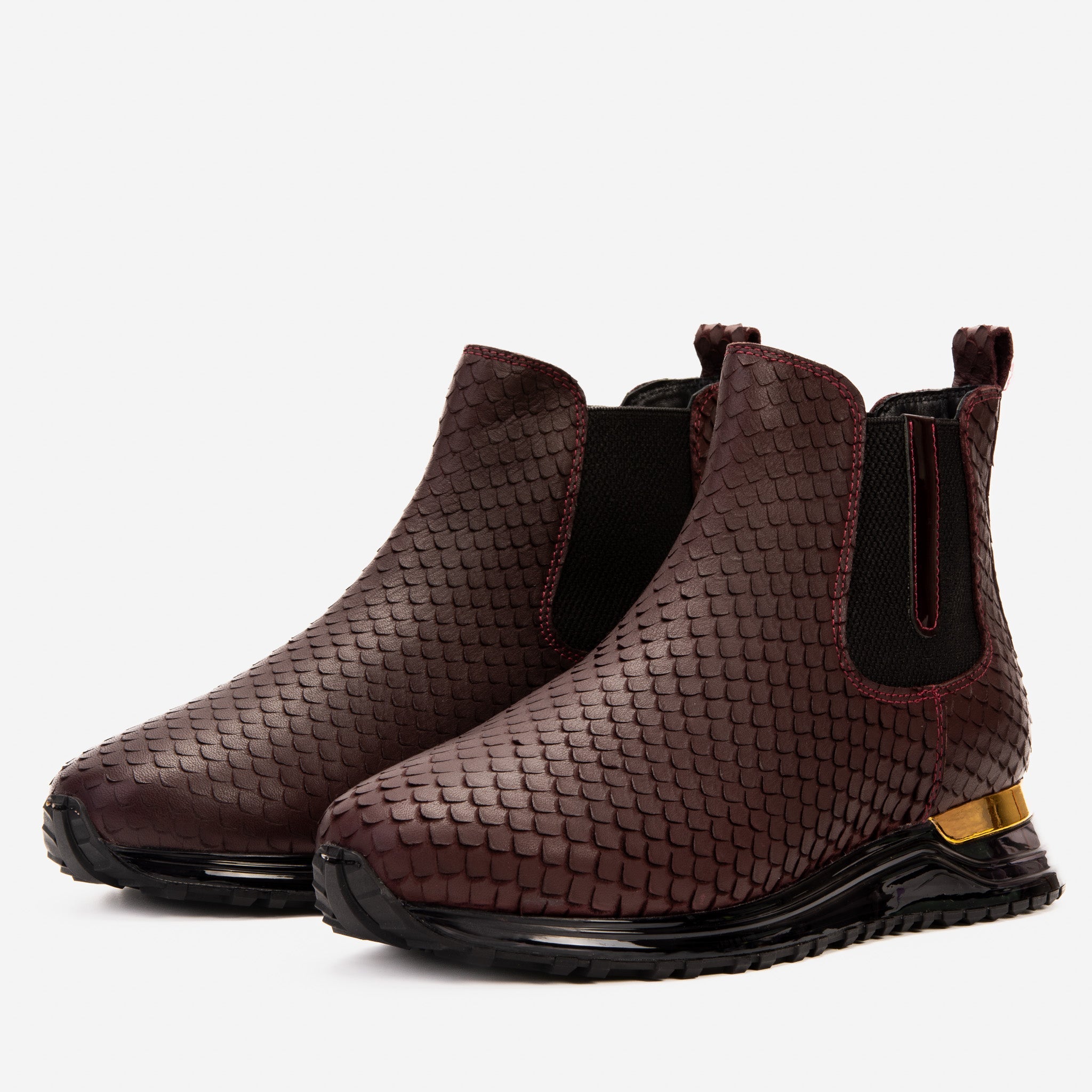 The Panther Burgundy Leather Chelsea Boot Universal Fit