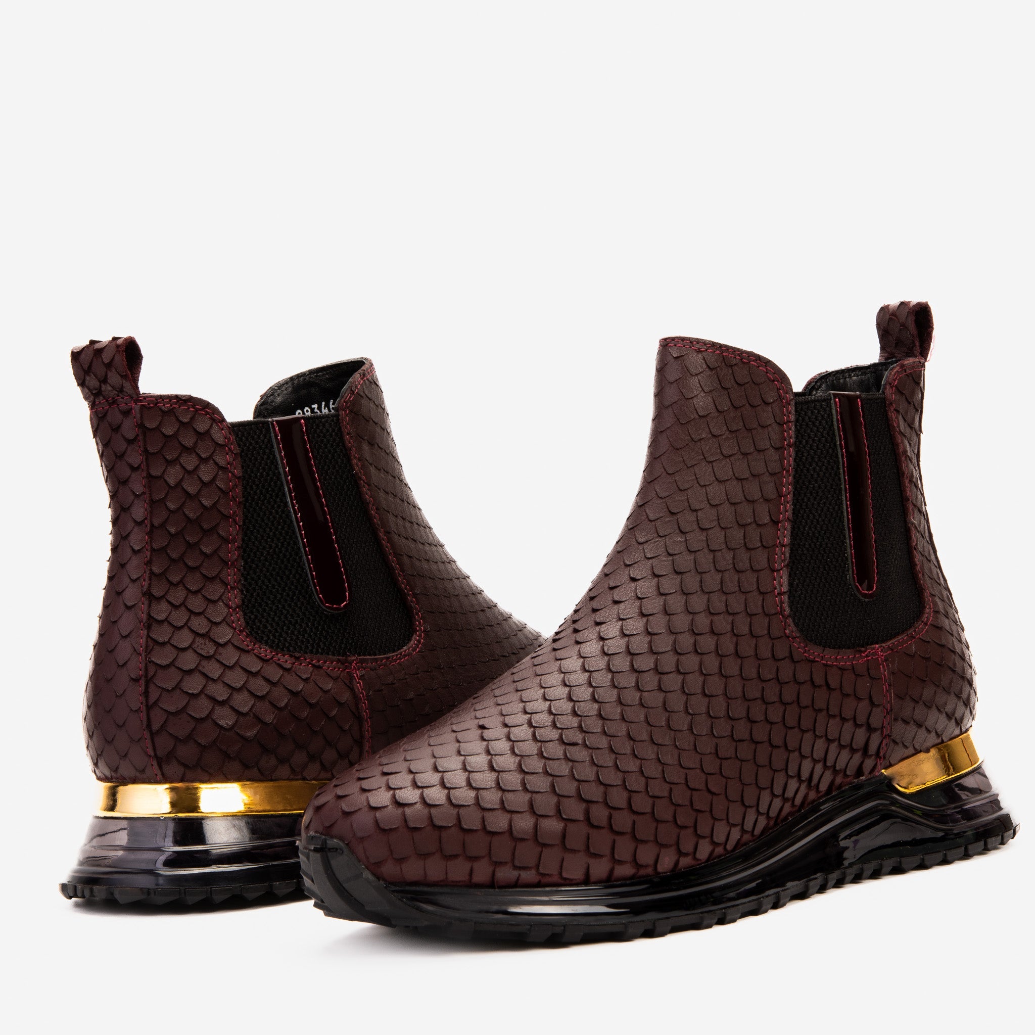 The Panther Burgundy Leather Chelsea Boot Universal Fit