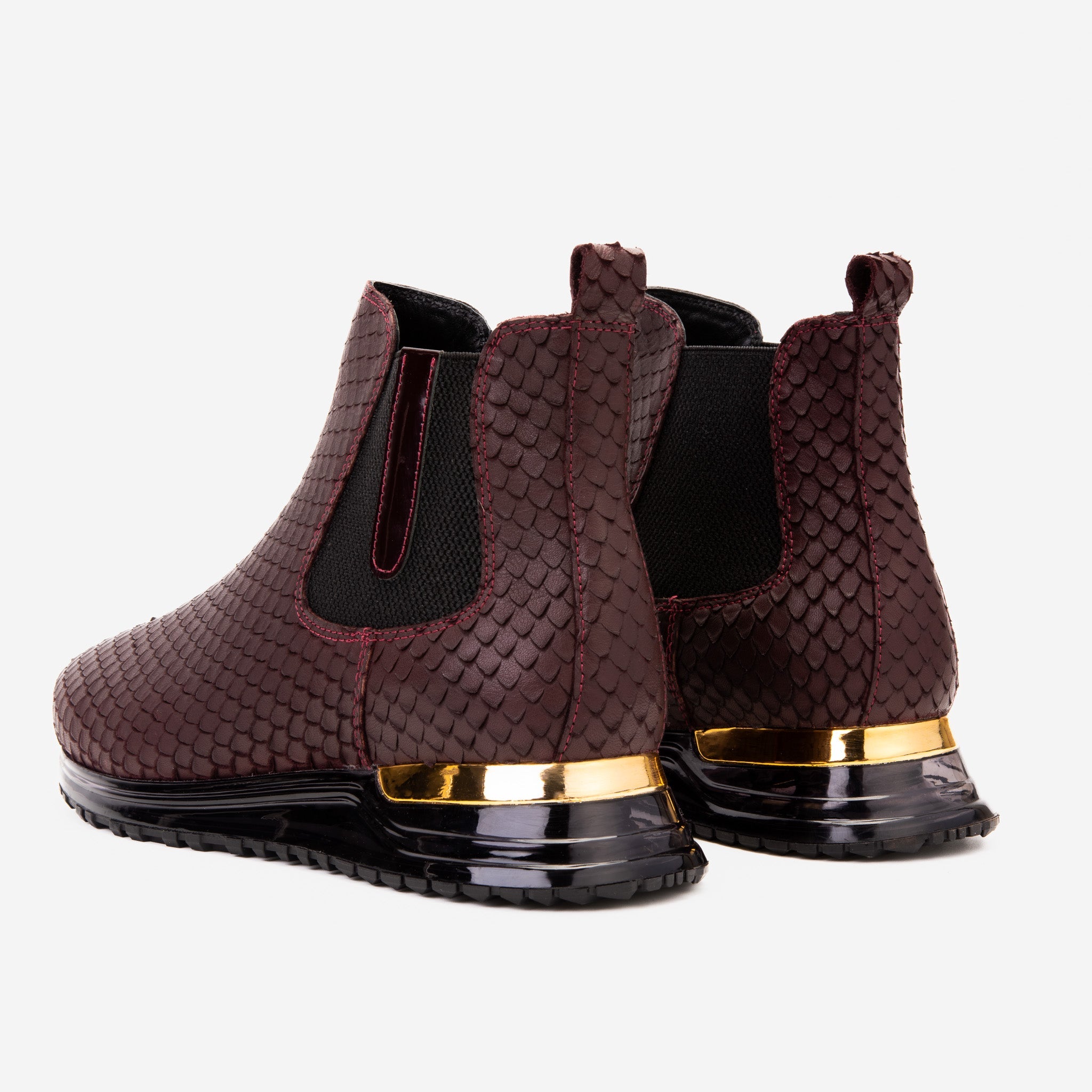 The Panther Burgundy Leather Chelsea Boot Universal Fit