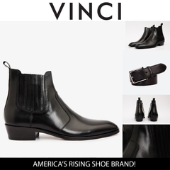 The Sorhag Black Leather Dress Boot For Sale