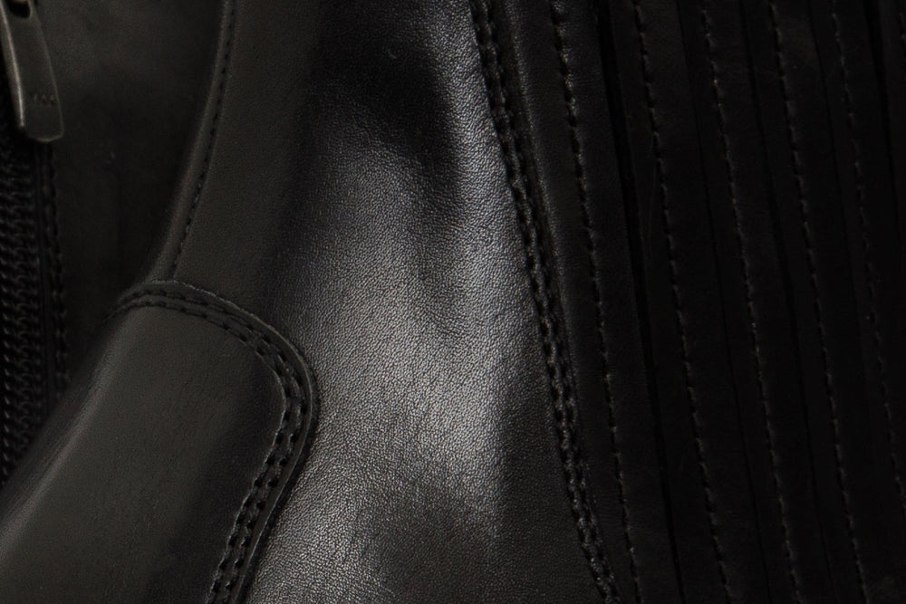 The Sorhag Black Leather Dress Boot For Sale