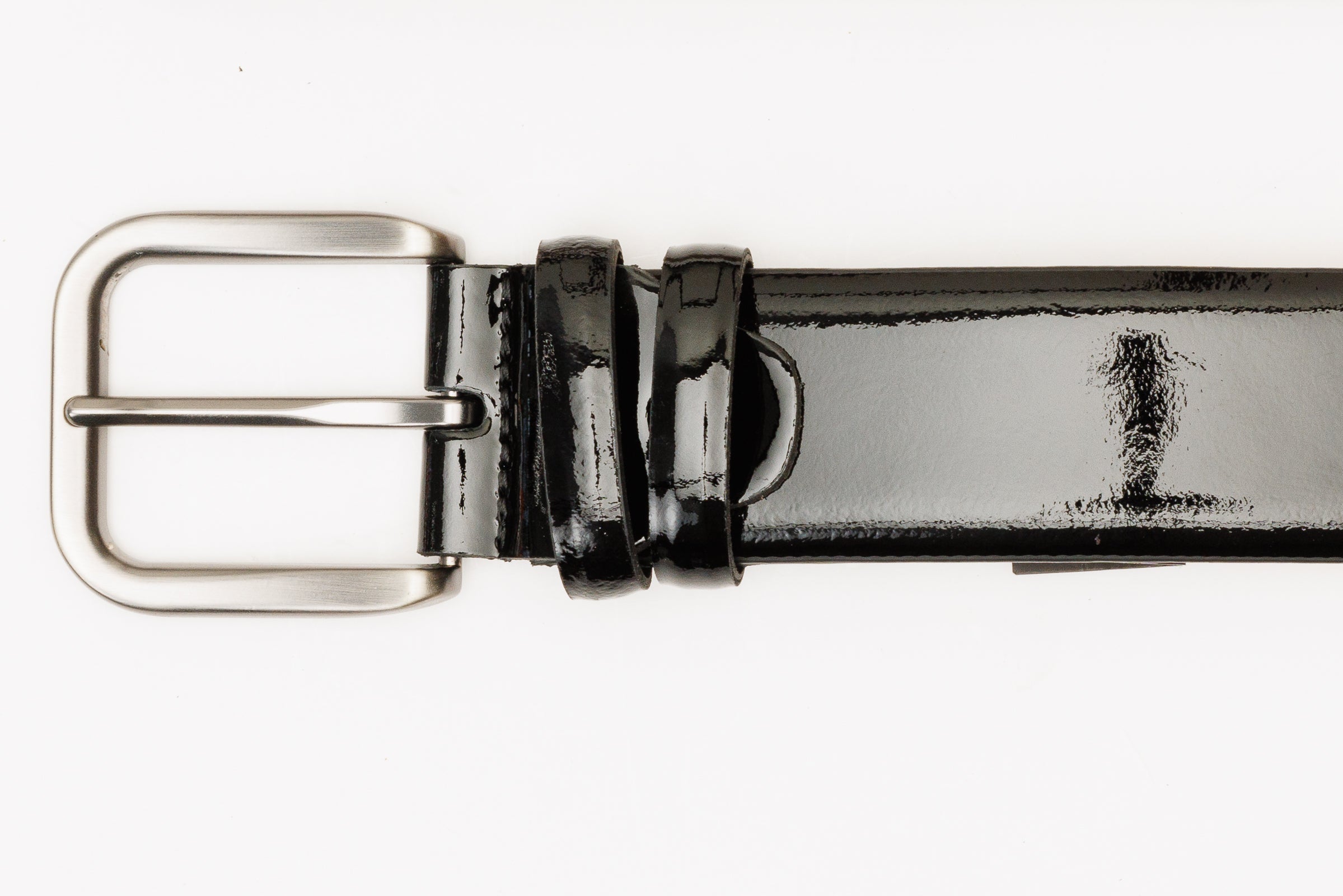 The Dodoma Black Patent Leather Belt All New