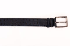 The Savamala  Blue Leather Belt On Sale