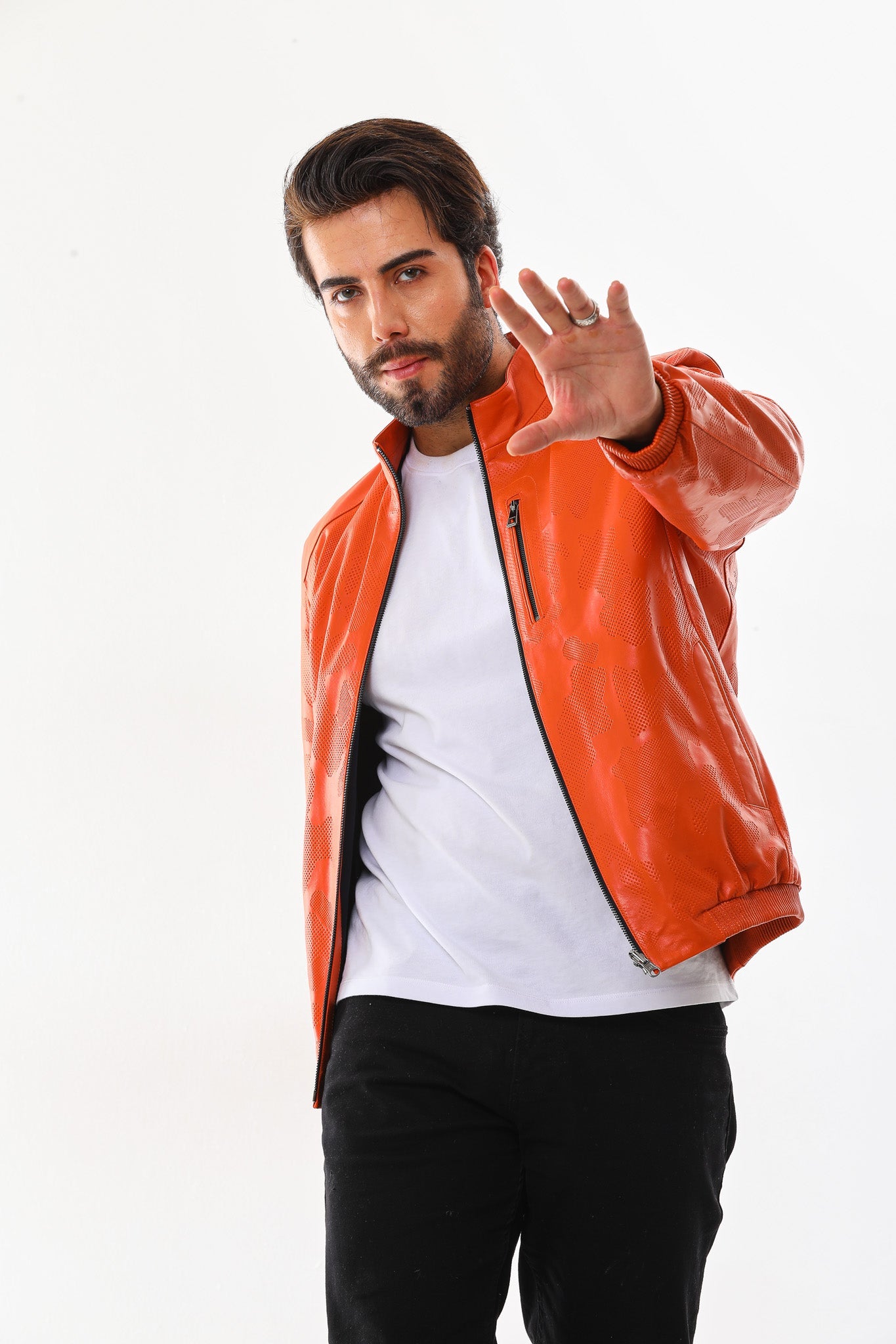 The Como Reversible Leather Bomber Jacket Fine Craftsmanship