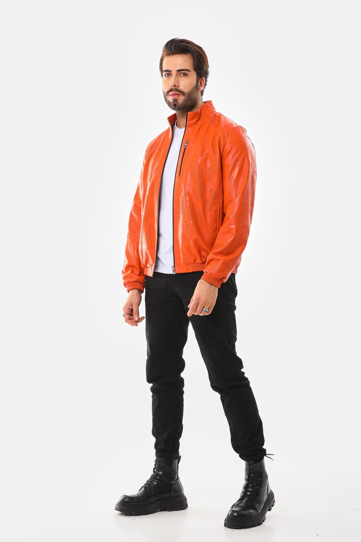 The Como Reversible Leather Bomber Jacket Fine Craftsmanship