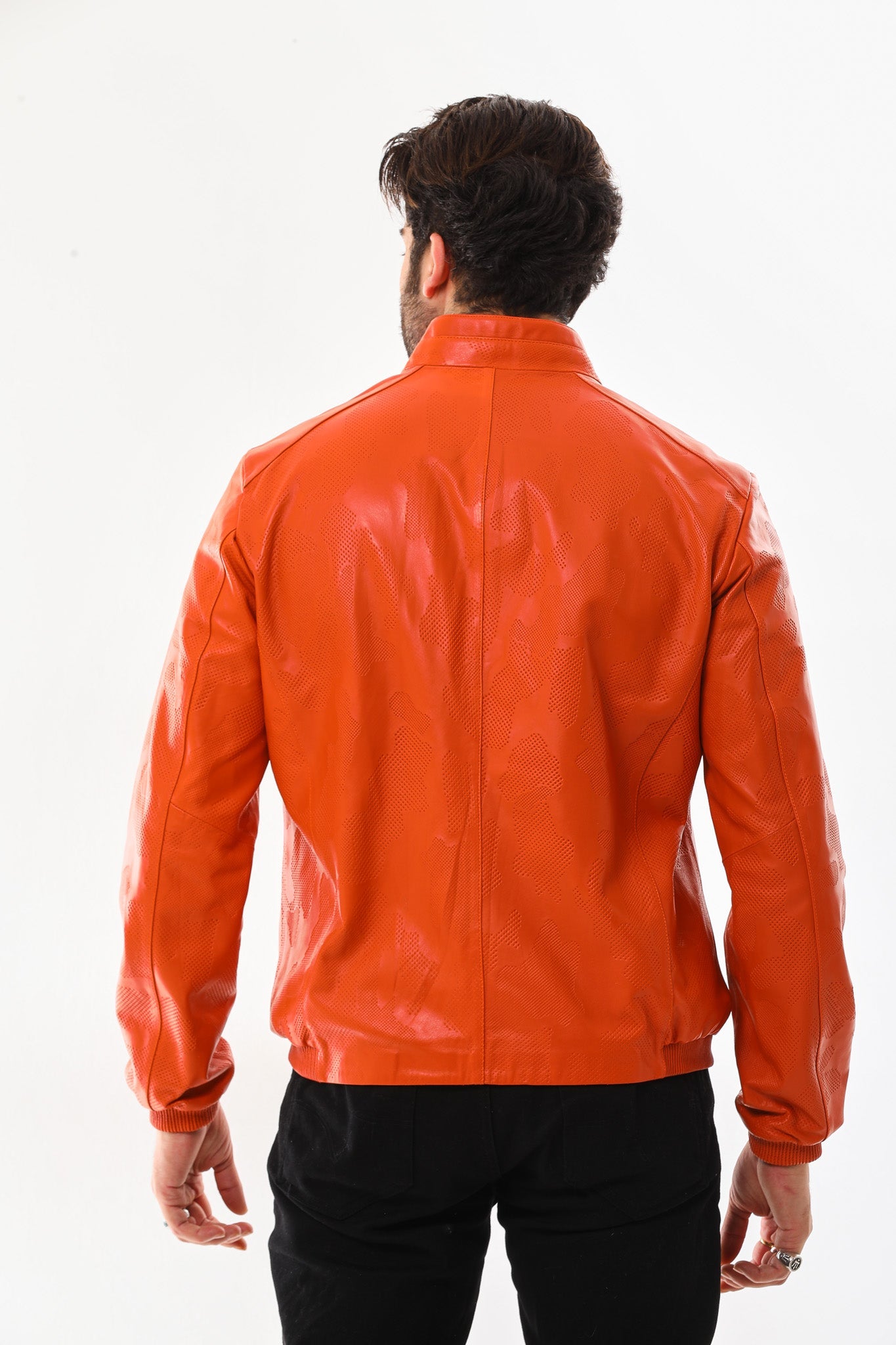 The Como Reversible Leather Bomber Jacket Fine Craftsmanship