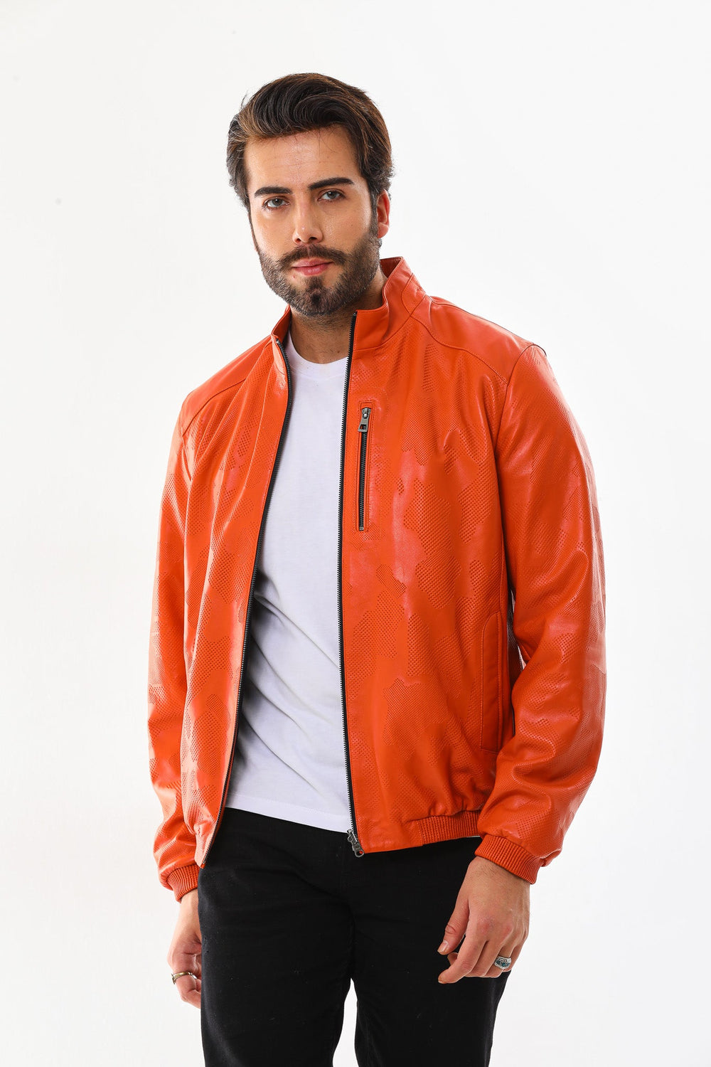 The Como Reversible Leather Bomber Jacket Fine Craftsmanship