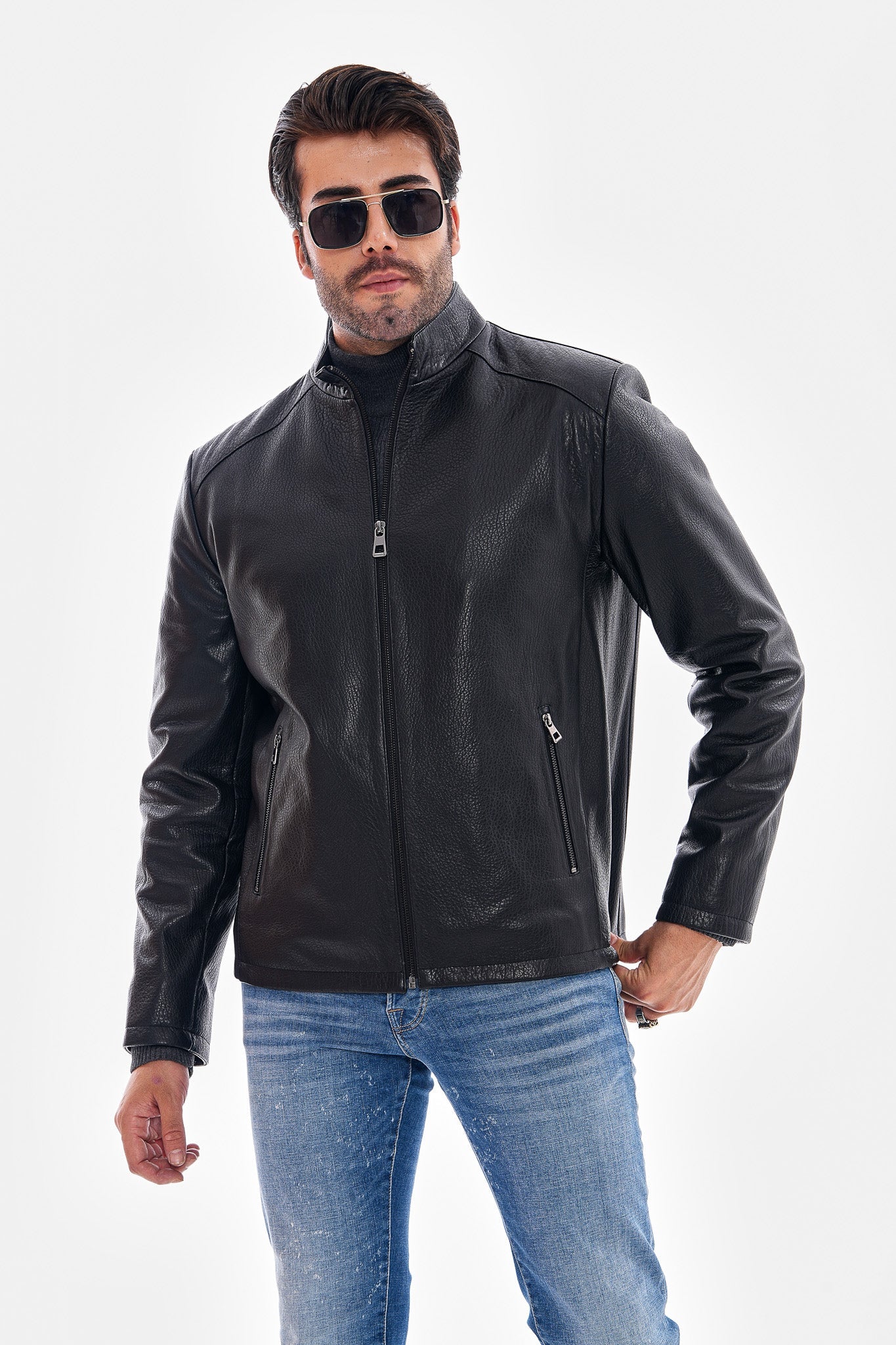 The Varden Black Leather Jacket Exclusive Style