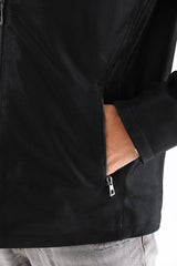 The Varden Black Leather Jacket For Sale