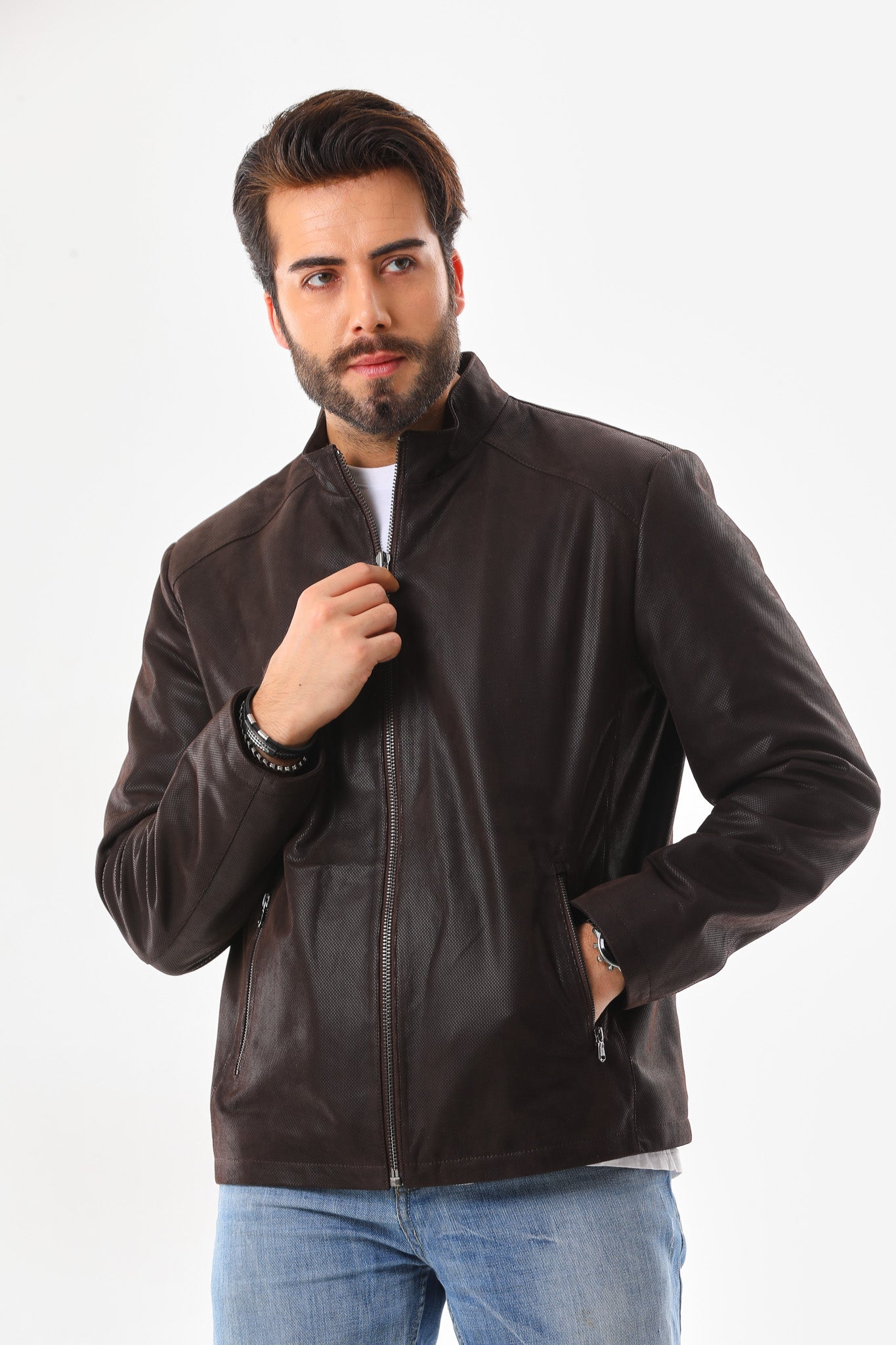 The Varden Brown Leather Jacket Fine Craftsmanship