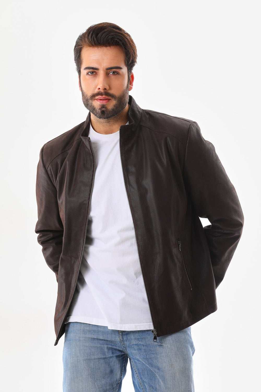 The Varden Brown Leather Jacket Fine Craftsmanship