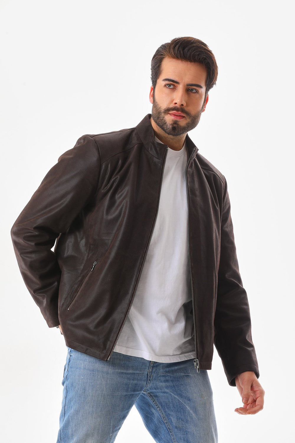 The Varden Brown Leather Jacket Fine Craftsmanship