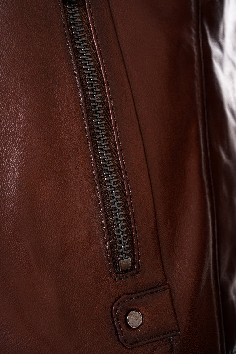 The Falcon Cognac Brown Smooth Leather Jacket Exclusive Style