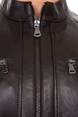 The Falcon Dark Brown Smooth Leather Jacket On Sale