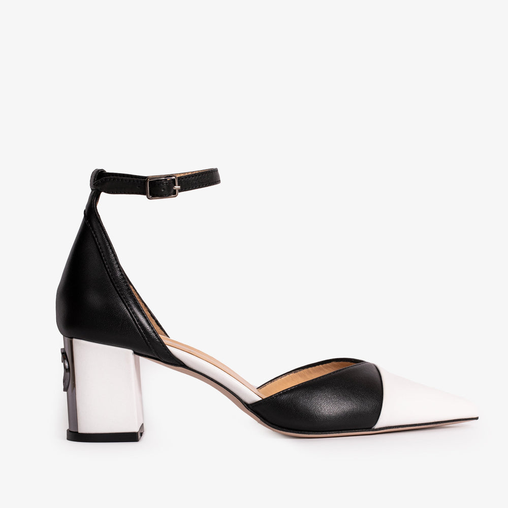 The Noella Black Leather Sandal All New