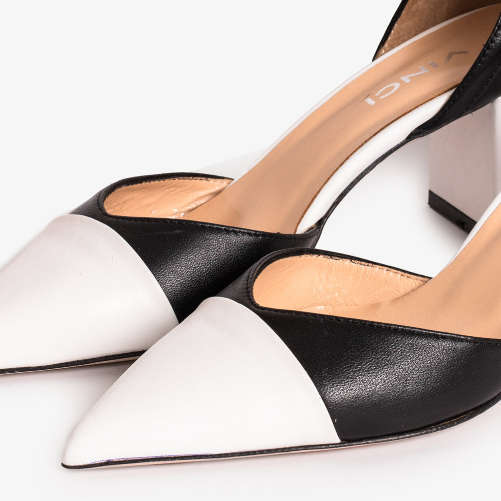 The Noella Black Leather Sandal All New