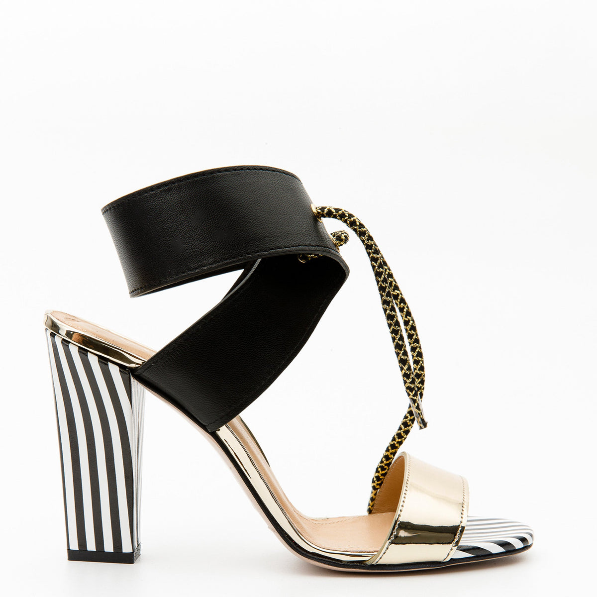 The Bloke Black Leather Ankle Strap Sandal Fine Craftsmanship