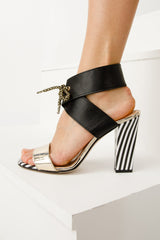 The Bloke Black Leather Ankle Strap Sandal Fine Craftsmanship