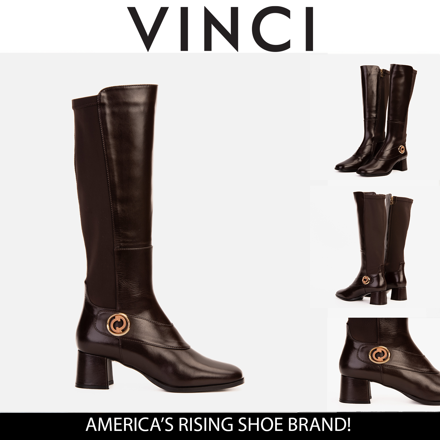 The Windsor Brown Leather Knee High Boot Fine Craftsmanship