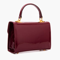 The Rosalinda Burgundy Leather Handbag Universal Fit