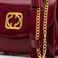 The Rosalinda Burgundy Leather Handbag Universal Fit