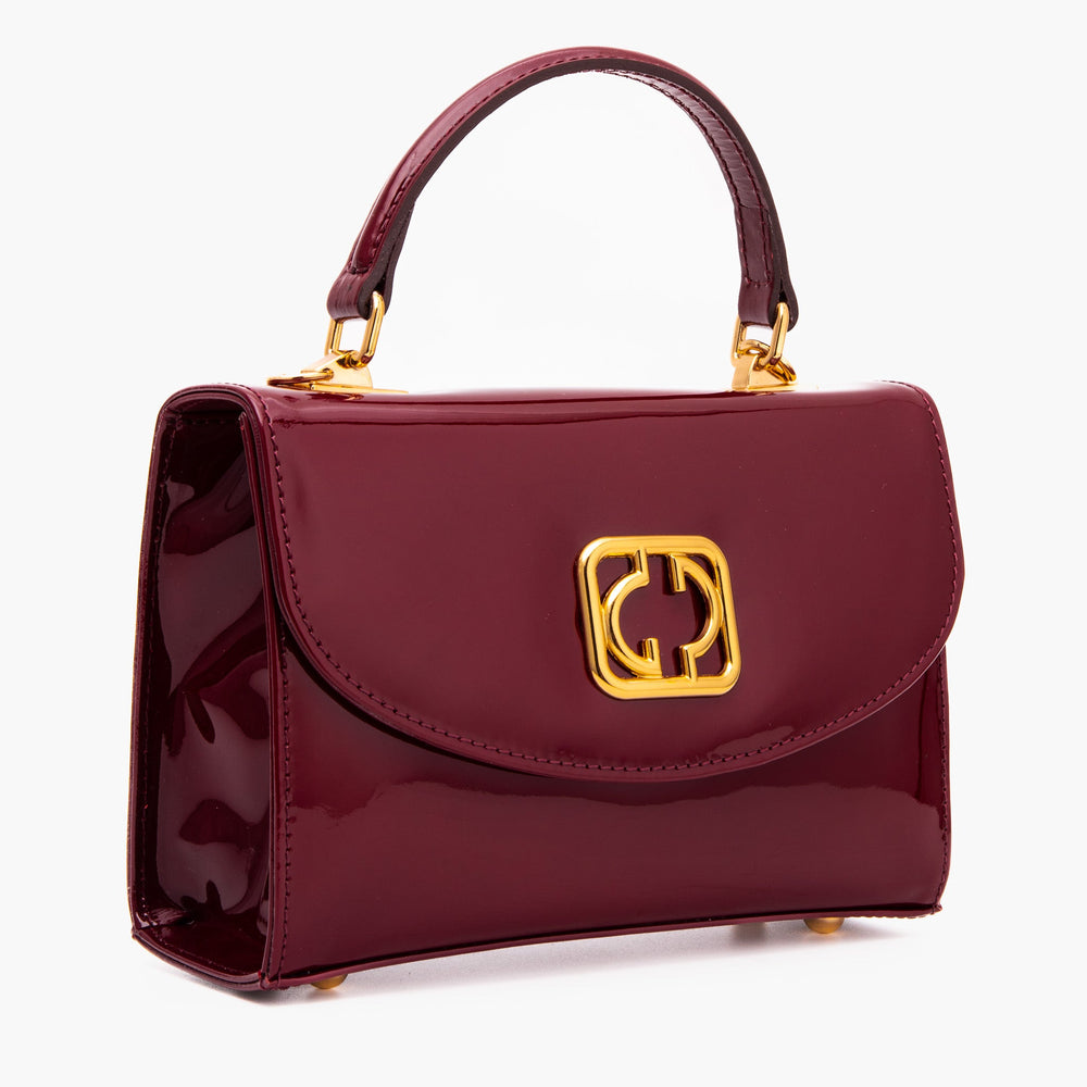 The Rosalinda Burgundy Leather Handbag Universal Fit
