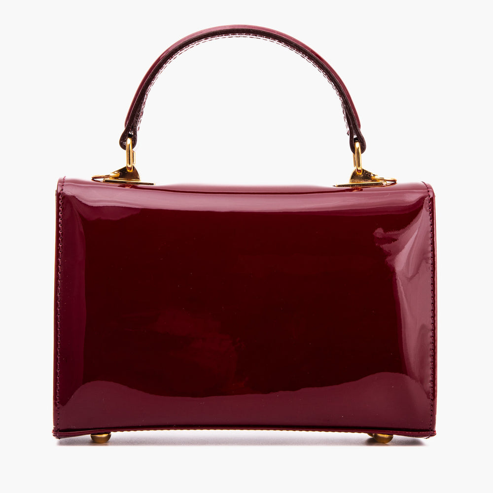 The Rosalinda Burgundy Leather Handbag Universal Fit