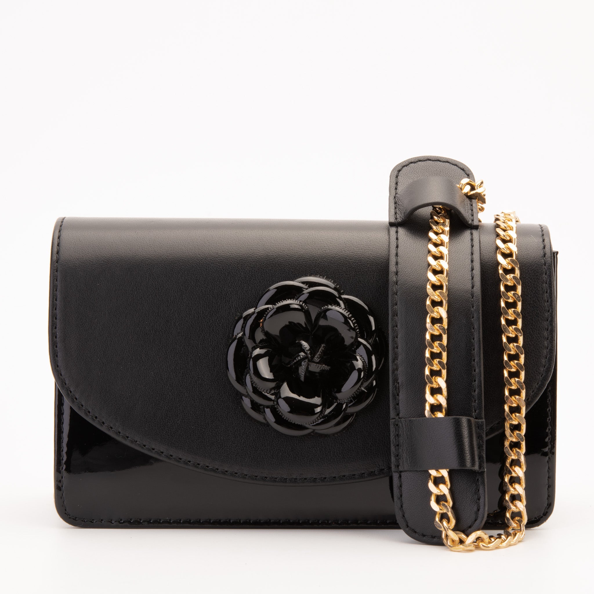 The Diva Black Leather Handbag Fine Craftsmanship