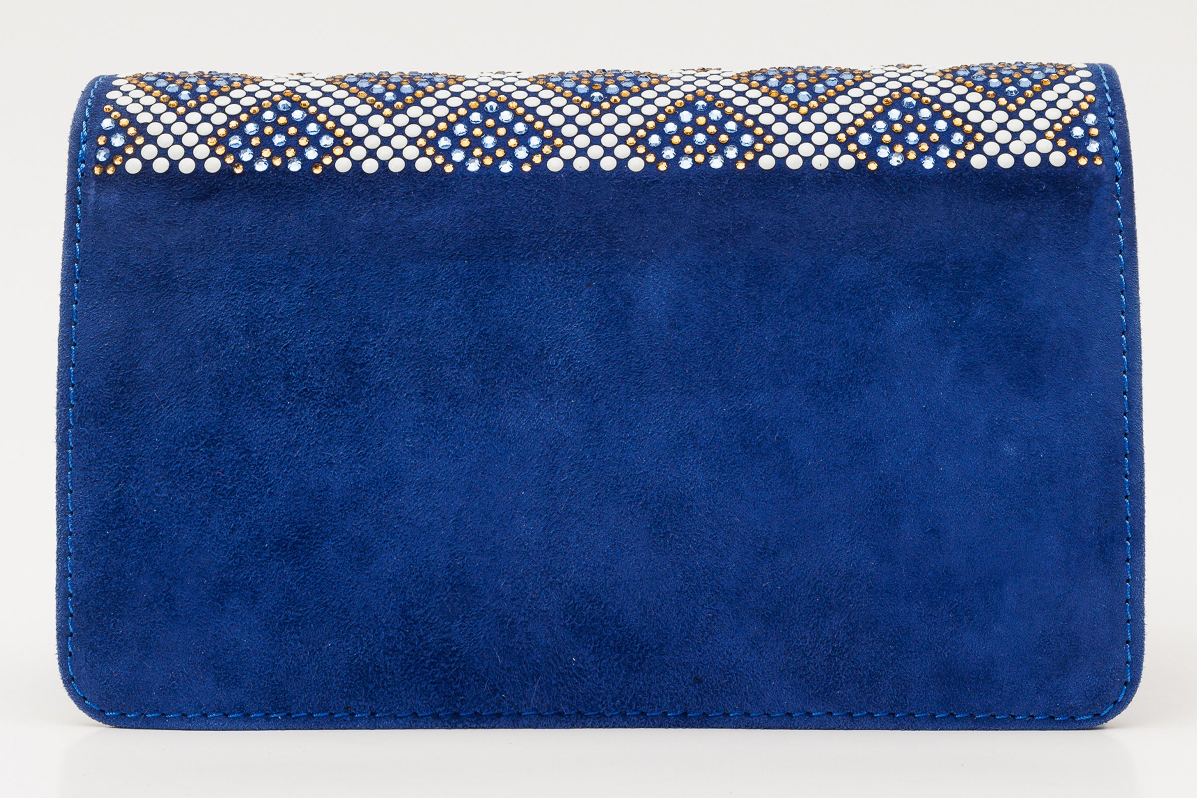 The Nampula Sax Blue Glitter Leather Handbag Exclusive Style